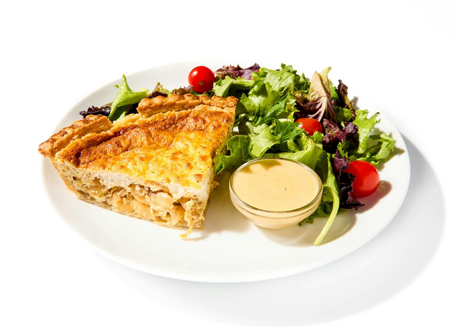 Caramelized Onion & Goat Cheese Quiche by Miriam Milord