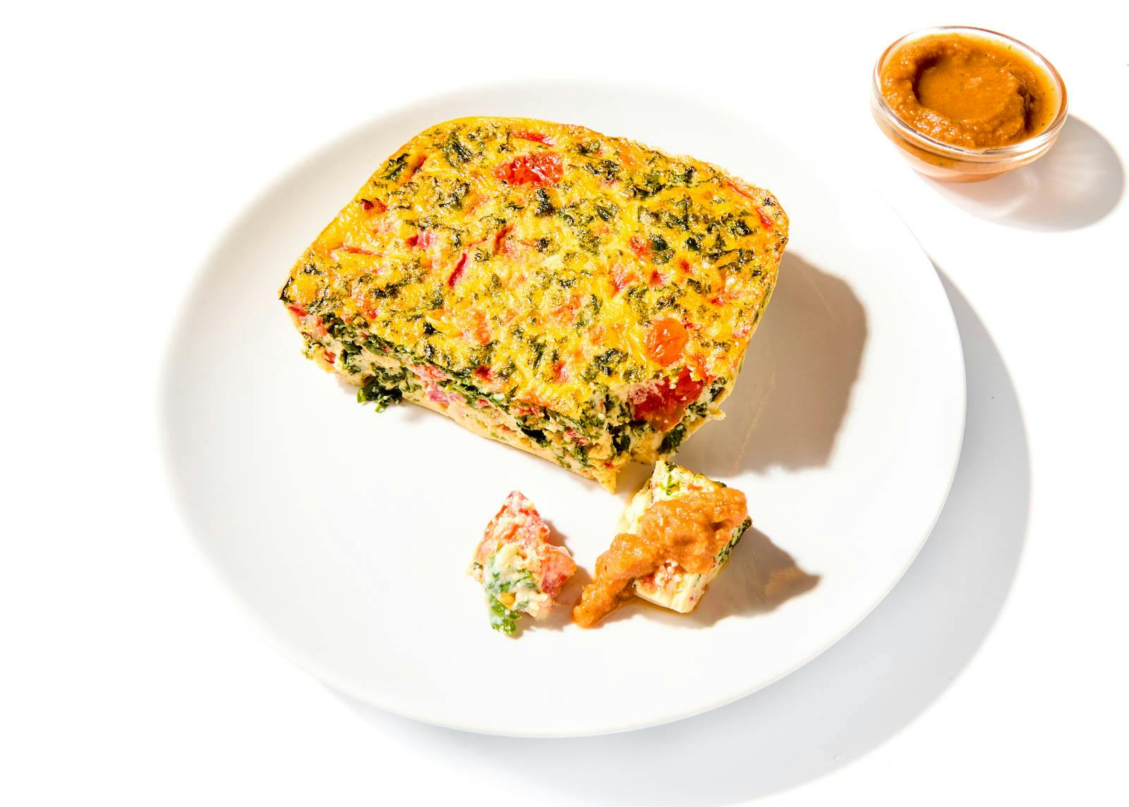 Kale & Red Pepper Frittata by Livy's All Day Cafe