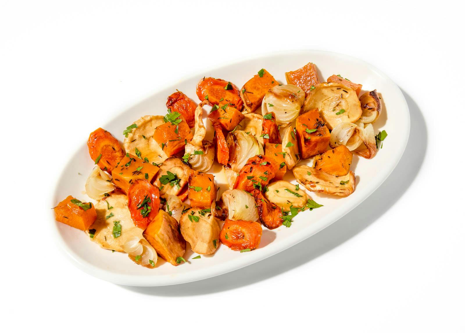 Roasted Fall Vegetables by Stacy Bareng