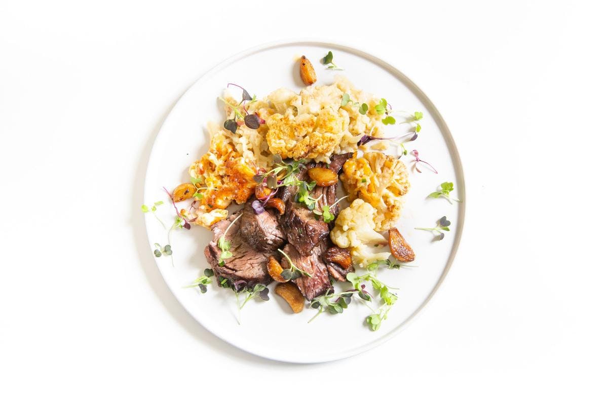 Flank Steak & GarlicChili Oil by Chris Ratel