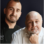 Chef Larry and Marc Forgione portrait